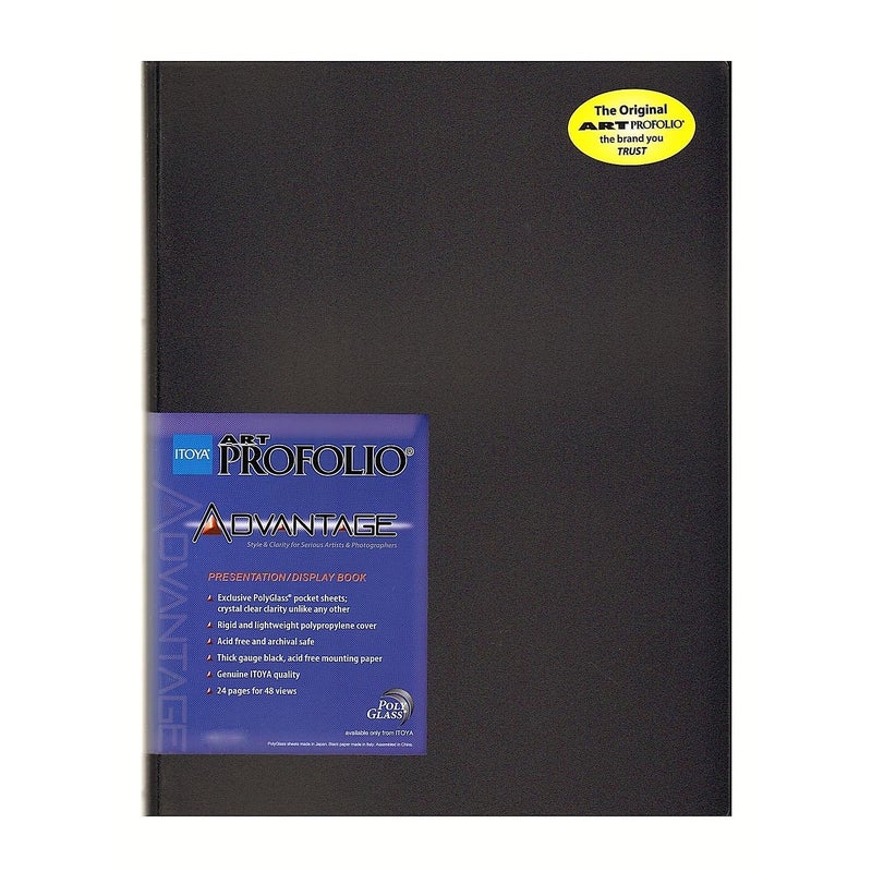 ITOYA ProFolio by Itoya, Art Profolio Advantage, 24 Sheets Presentation Book - Portrait, 9 x 12 Inches - Image 1